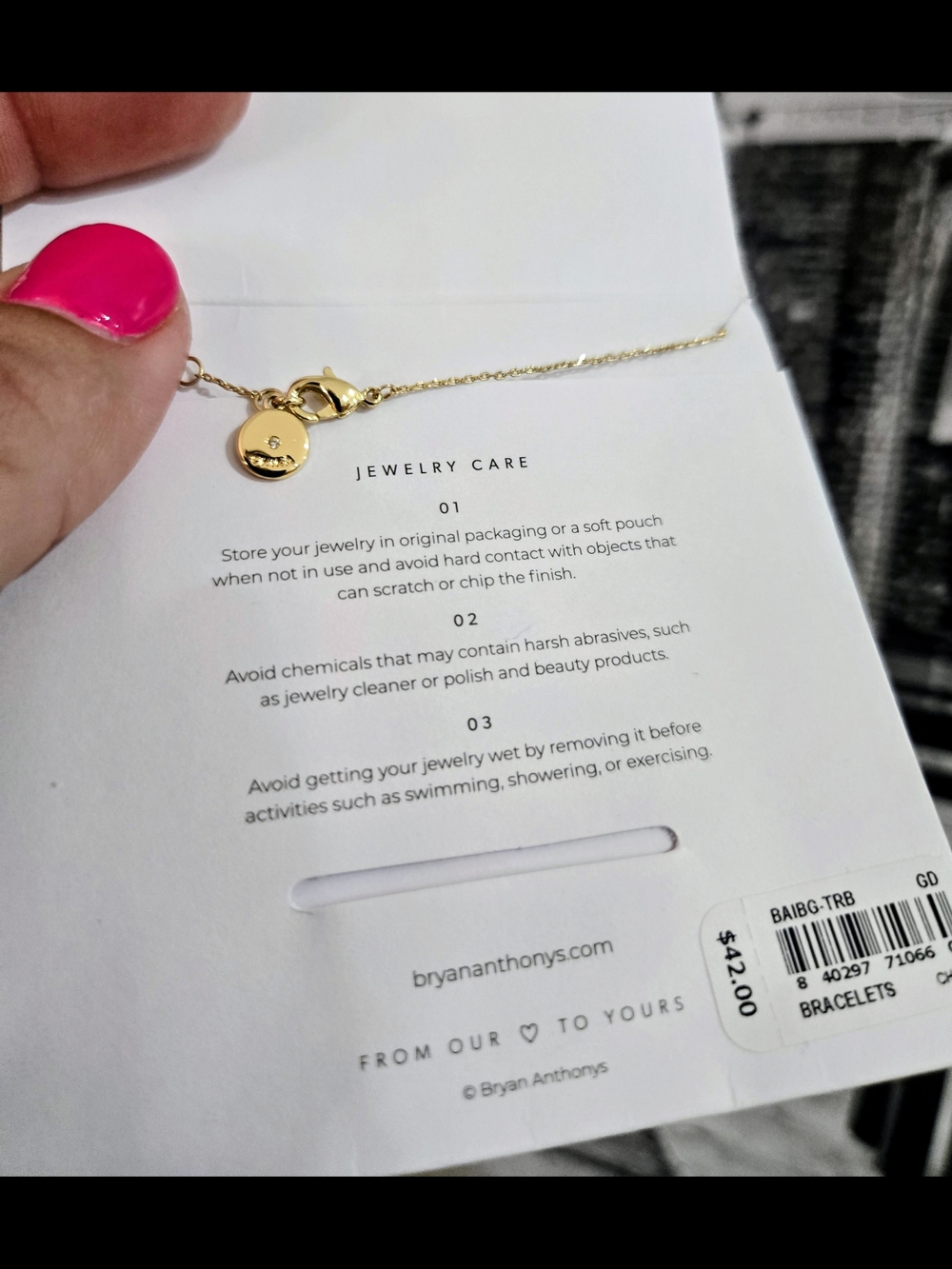 NWT Bryan Anthonys "Tribe" Dainty Gold Bracelet - Picture 6 of 11